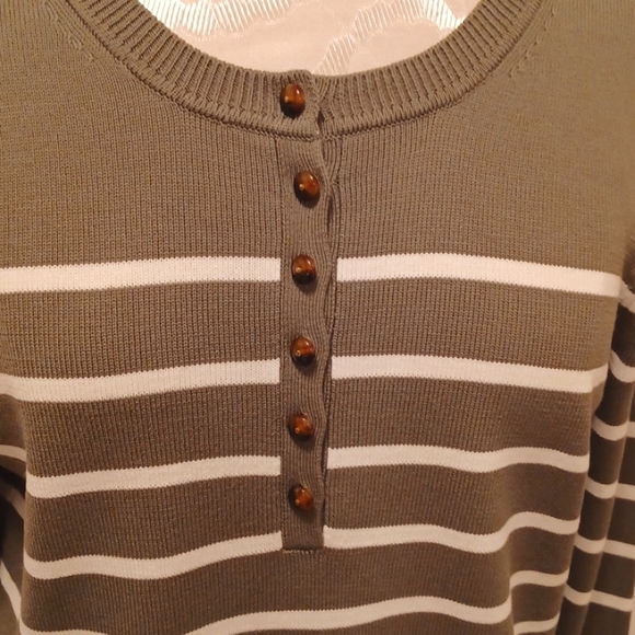 Veronica Beard  Dianora Army Green Sweater M NWT - Picture 3 of 8